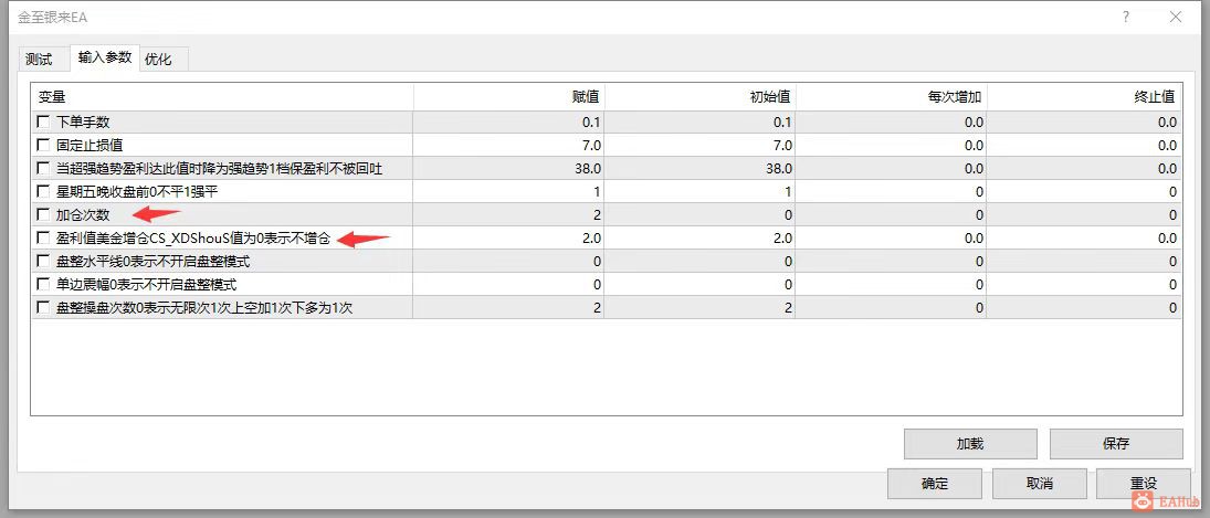 EA参数介绍
