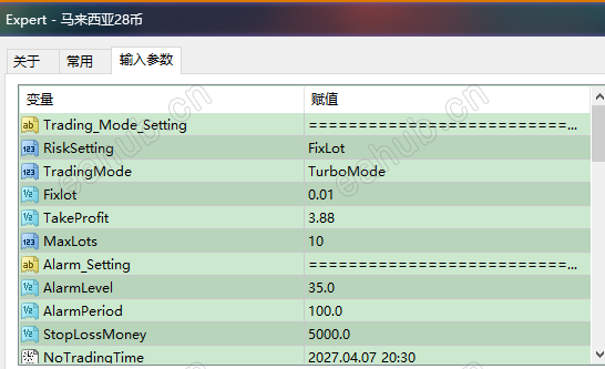 参数截图请严格参照附件使用教程
