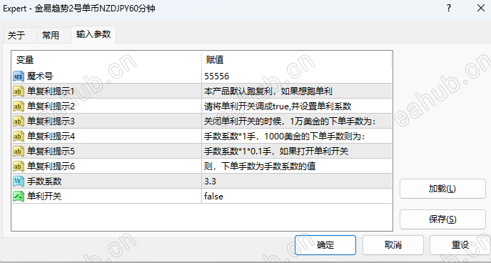 参数设置