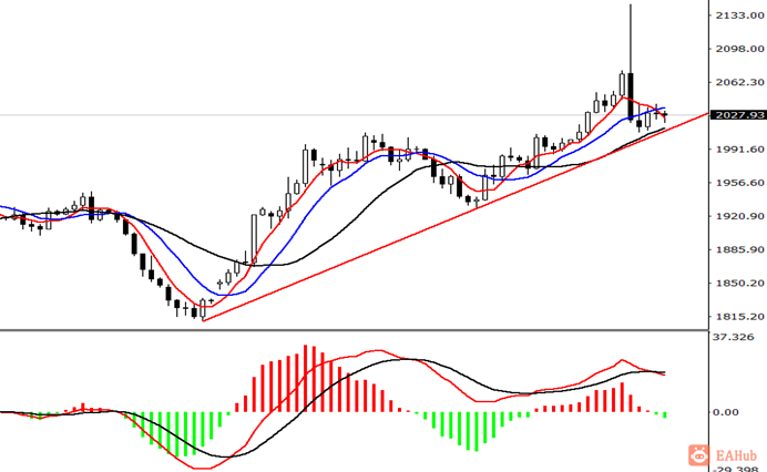 金田金业-现货黄金-日线图