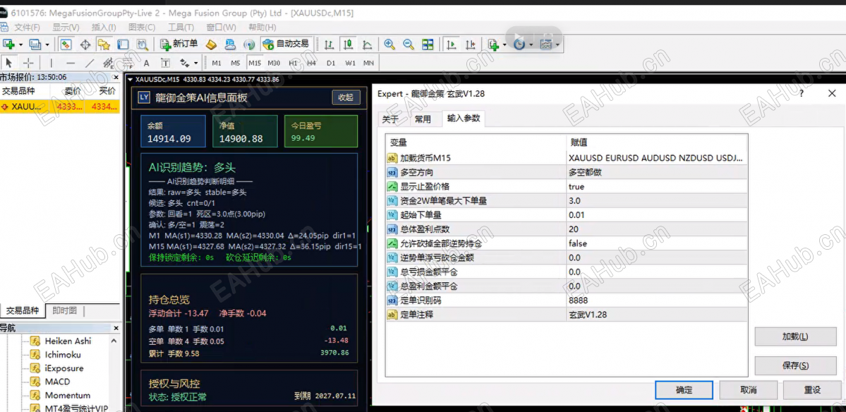 EA页面与参数
