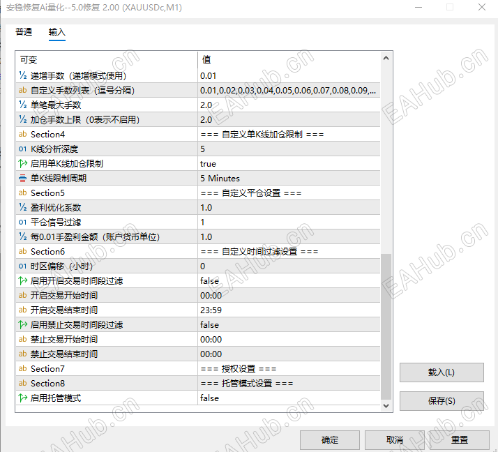 中文参数随意改