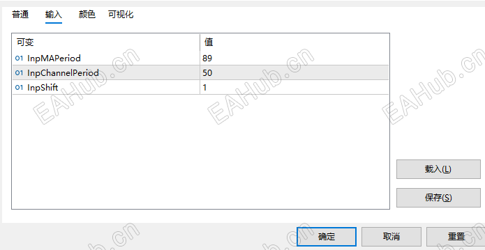 参数页面