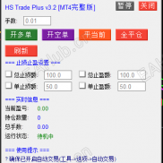 【MT4交易面板】设置当前图表品种的止盈止损金额，也可以设置所有持仓的止盈止损金额-EAHub外汇论坛
