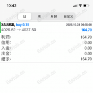 今日继续浮赢中-EAHub外汇论坛