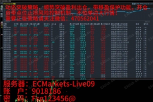 动态突破策略，顺势突破盈利出仓，带移动止盈保护功能，开仓自带点位止损风险控制机制，不怕单边大行情！-EAHub外汇论坛