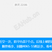 11.19市场情绪引发黄金价格短暂反弹走高#独家操作建议-EAHub外汇论坛