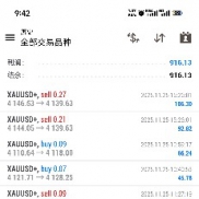 11.25号战绩分享
20000u昨天跑了916u，周化在4.5%
300u昨天跑了14u，日化在4.6%-EAHub外汇论坛