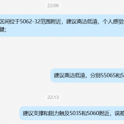 提前建议再次回撤触及5035试探，临盘回撤5034止跌后反弹，建议Y15-20知足常乐；-EAHub外汇论坛
