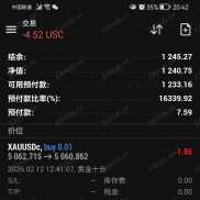 黄金十分ea交易分享：昨日出金后，余额为1000.41，目前账户净值1200多，获利超20%-EAHub外汇论坛