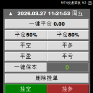【【MT4交易面板 V2】一键平仓50%&一键平仓80%】快捷平仓，减仓，手工交易必备工具-EAHub外汇论坛