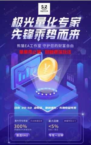 【2026极光量化】颠覆传统马丁的黄金中高频套利 EA-EAHub外汇论坛