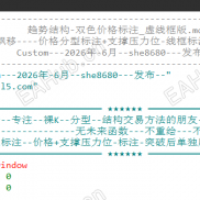 【趋势结构-双色-支撑压力-价格-优化版】适合-专注-裸K-分型-结构交易的朋友；趋势-支撑位和压力位-清晰明确；-EAHub外汇论坛