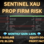 【Sentinel XAUV1.2】是一款自动化智能交易系统，其设计重点在于风险控制、资本保全和稳定执行。-EAHub外汇论坛