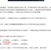 提示上涨触及4070附近↓，现报4058附近，建议稳健减chi14美左右，下方目标4030-2-EAHub外汇论坛