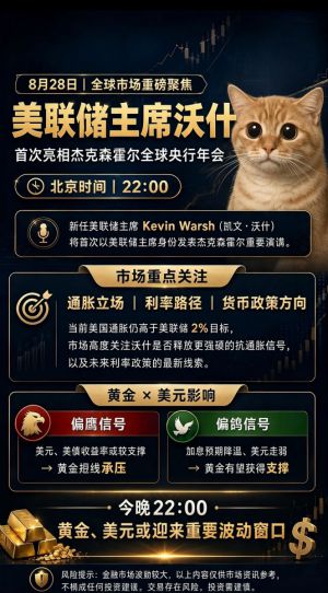 晚间重点事件提醒⏰
沃什讲话、密歇根信心终值接踵而至。
观察顺序：美元→美债-EAHub外汇论坛