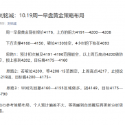 　　周一早盘黄金现在报价4176，上方的阻力4191—4200—4208
　　
　　下方支撑4-EAHub外汇论坛
