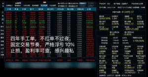四年手工单可跟，实盘账户可观摩，不扛单，不过夜。 月费订阅。5000u-EAHub外汇论坛